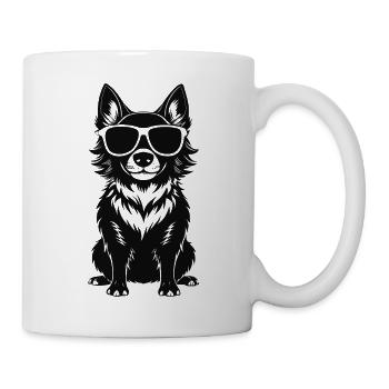 Hundesonnenbrille - Tasse - Weiß - Rechts