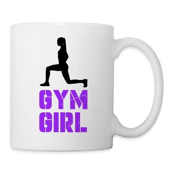 Gym Girl Kraft-Attitüde - Tasse - Weiß - Rechts