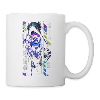 Reaper Neon-Holografieschädel – Halloween - Tasse - Weiß - Rechts