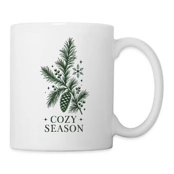 Gemütliche Kiefernsaison - Tasse - Weiß - Rechts