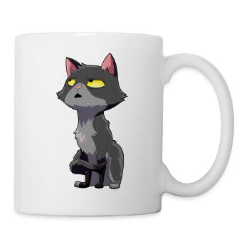 Katze Augenrollen Humor - Tasse - Weiß - Rechts