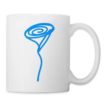 Blue Rose - Tasse - Weiß - Rechts