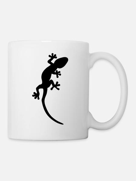 Eidechse - Tasse - Weiß