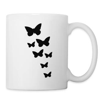 schmetterlinge - Tasse - Weiß - Rechts