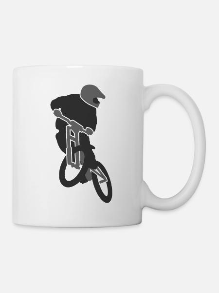 mountain_biker_v1 - Mug blanc - blanc