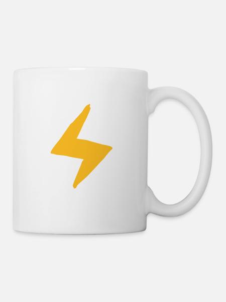 Blitz - Tasse - Weiß