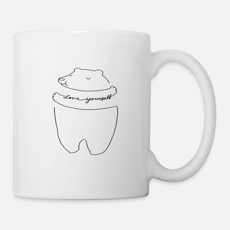 Love yourself - Tasse - Weiß