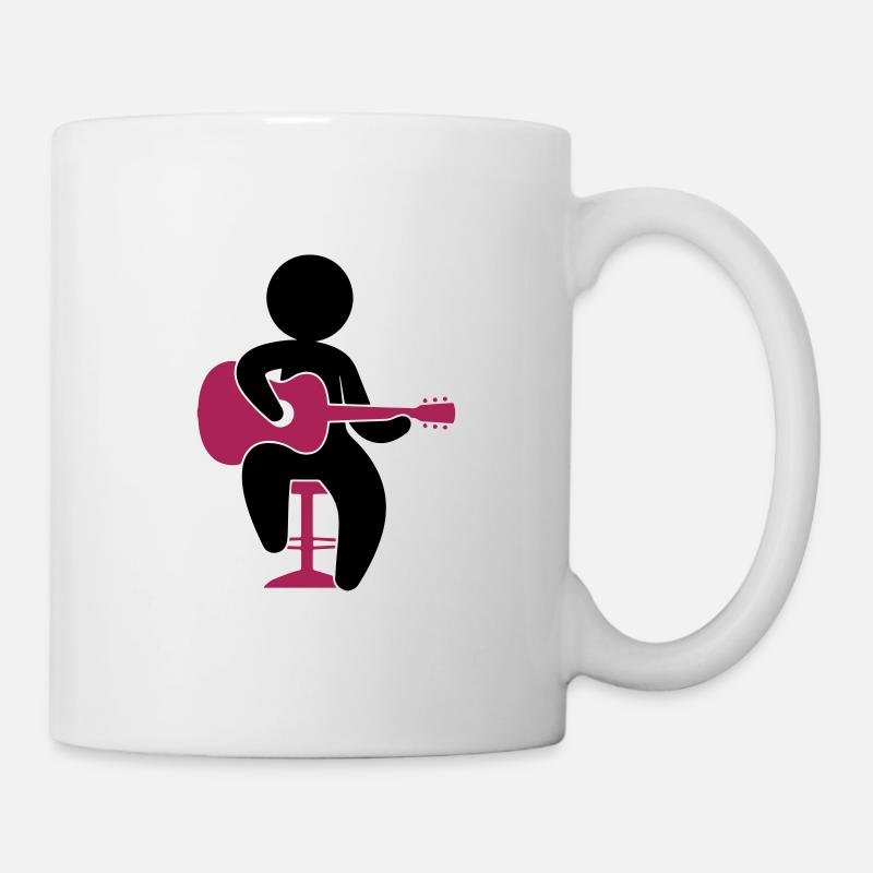 guitare - Mug blanc - blanc