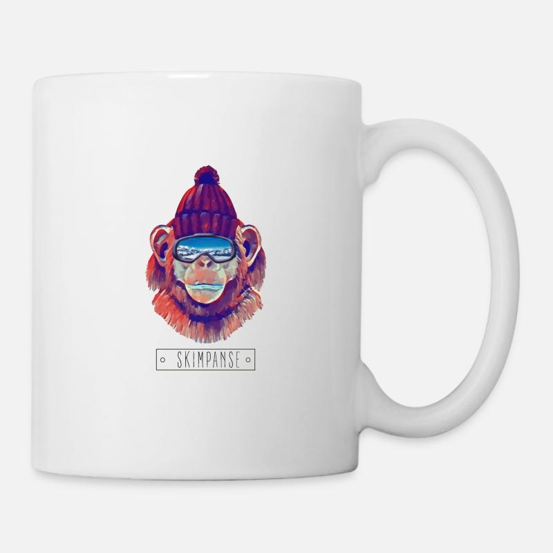 Skimpanse - Tasse - Weiß