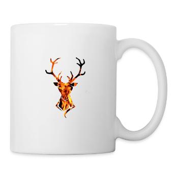 Deer fire flame - Mug - white - Right
