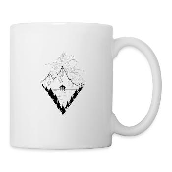 Cadeau souvenir des montagnes du fjord Lofoten Norvège - Mug blanc - blanc - Droite