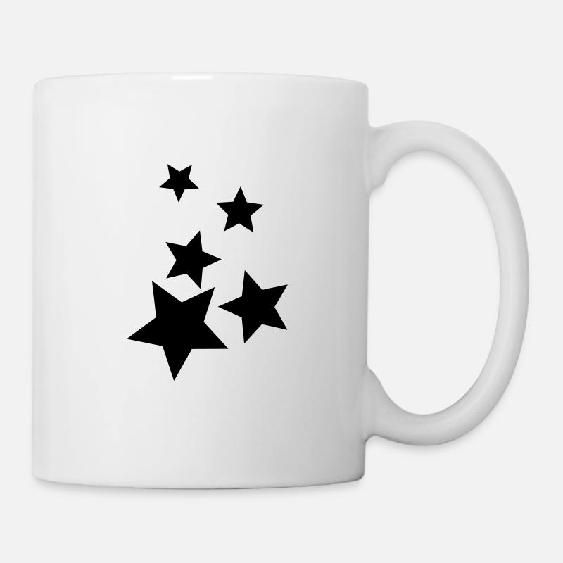 Stars black - Mug - white
