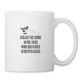 Bogenschießen - Tasse - Weiß - Rechts