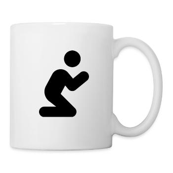 Pray Black - Tasse - Weiß - Rechts