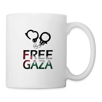 idée cadeau libre gaza menottes - Mug blanc - blanc - Droite