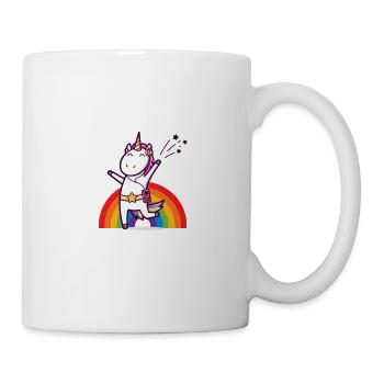 Chemise de licorne · La question! Cadeau tendance - Mug blanc - blanc - Droite