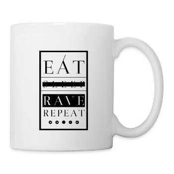 EAT SLEEP RAVE REPEAT - Mug blanc - blanc - Droite