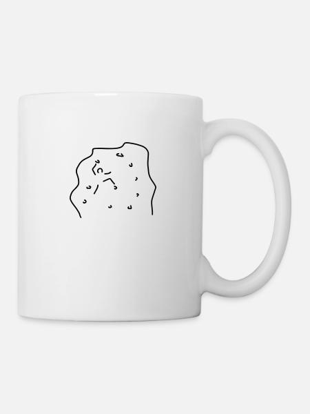 klettern in halle - Tasse - Weiß