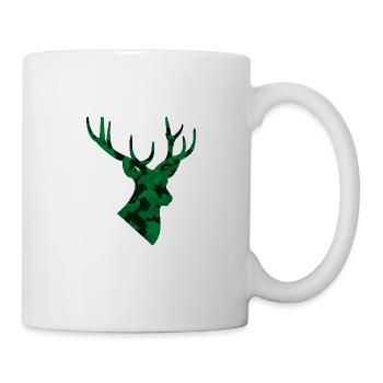 Camouflage deer - Mug - white - Right
