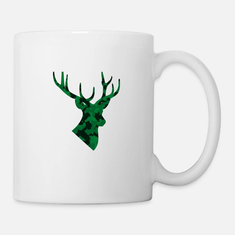 Camouflage deer - Mug - white