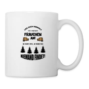 ne jamais mettre une culture 02 - Mug blanc - blanc - Droite