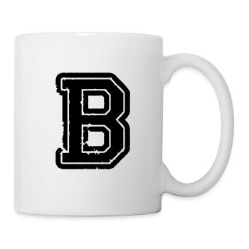 B letter - Mug - white - Right