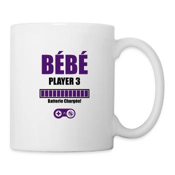 baby player 3 battery charged - Mug - white - Right
