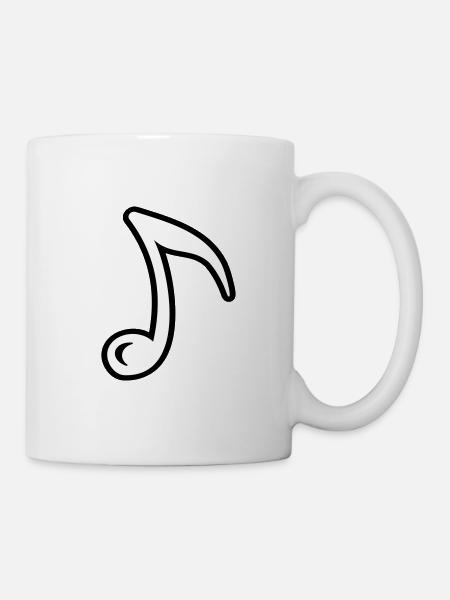 Musical note music note musical symbol - Mug - white