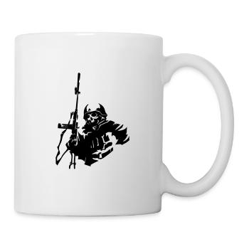 Soldat militaire squelette - Mug blanc - blanc - Droite