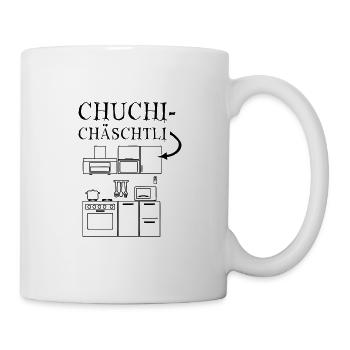 Chuchichäschtli - Vektor=Motivfarbwechsel möglich - Tasse - Weiß - Rechts