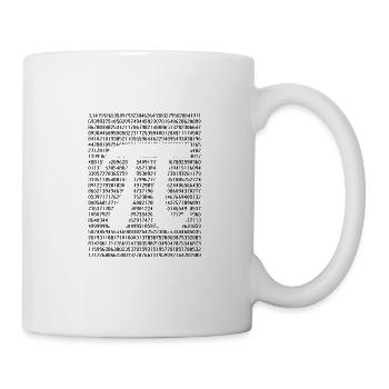 Numéro pi - Mug blanc - blanc - Droite