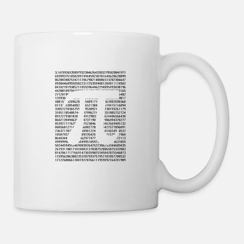 Numéro pi - Mug blanc - blanc