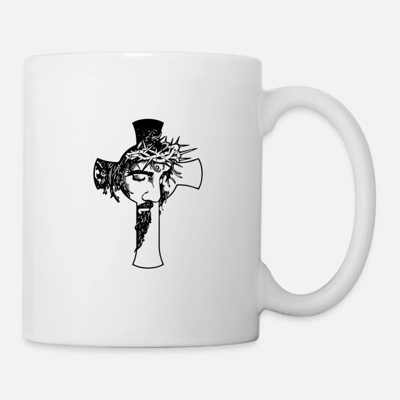 Croix de Jésus - Mug blanc - blanc