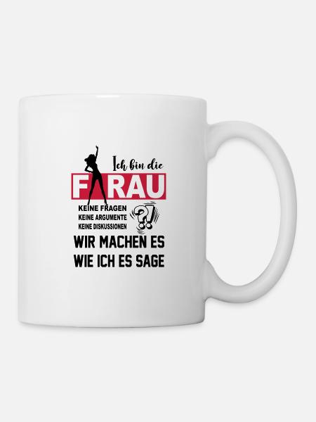 Die Frau - Tasse - Weiß