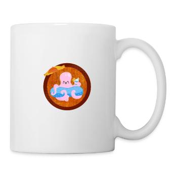 SUMMER FEELING OCTOPUS LUSTIG SONNGE FERIEN - Tasse - Weiß - Rechts
