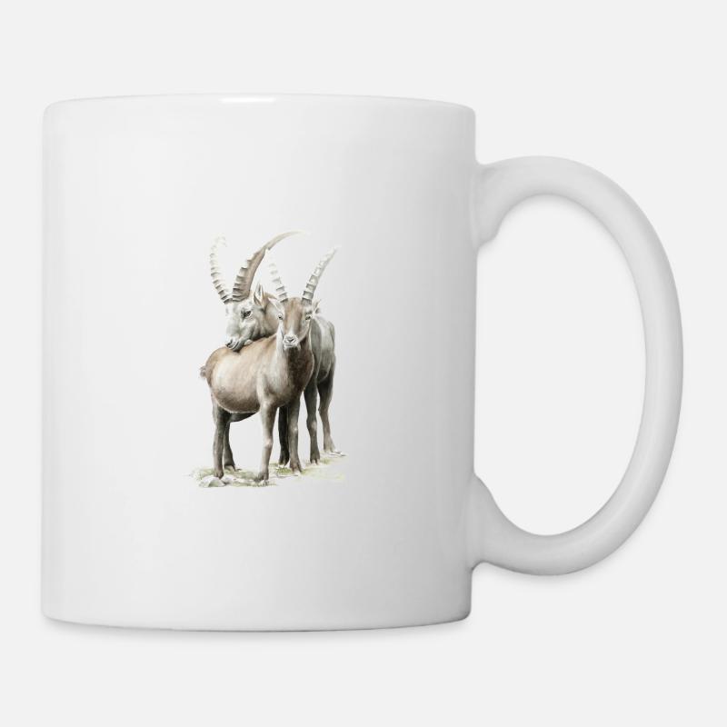Steinbock - Tasse - Weiß