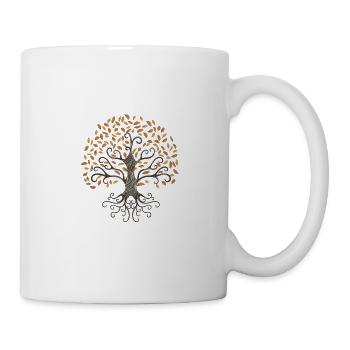autumn tree - Mug - white - Right
