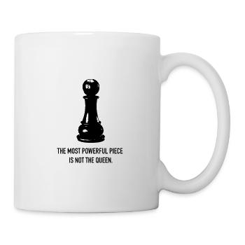 Schach und Sozialismus - Tasse - Weiß - Rechts