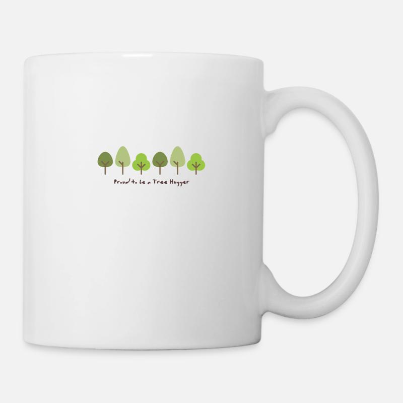 proud to be a tree hugger - Mug - white