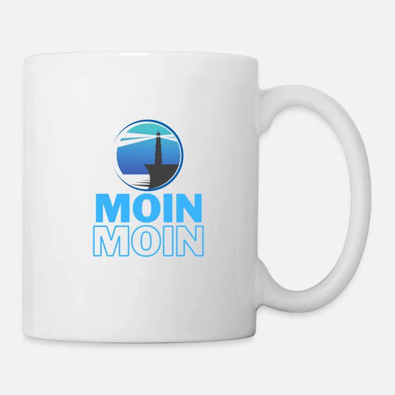 MOIN MOIN - Tasse - Weiß
