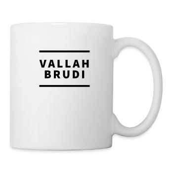Vallah_Brudi_stripe - Tasse - Weiß - Rechts