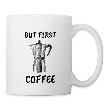 But First Coffee Puns - Mug - white - Right