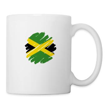 Drapeau jamaïcain Drapeau jamaïcain Jamaïque Vintage - Mug blanc - blanc - Droite