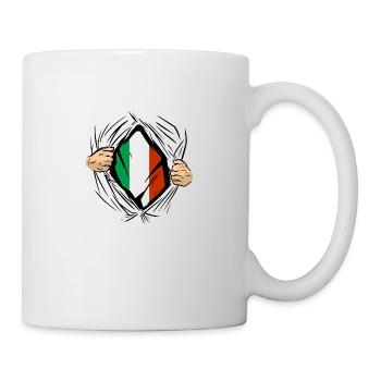 Italie Drapeau Vintage Drapeau Italien Occasion Look - Mug blanc - blanc - Droite