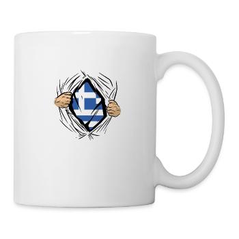 Grèce Drapeau Hellas Athènes Drapeau grec - Mug blanc - blanc - Droite