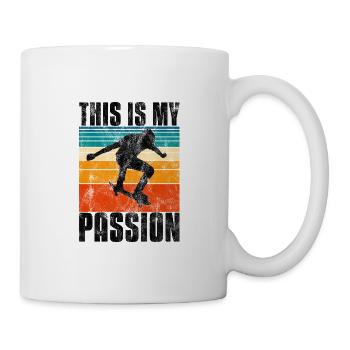 This is My Passion Skateboard Skateboarder Skate - Mug - white - Right