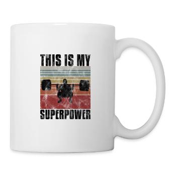 C’est mon super pouvoir Bodybuilding Bodybuilder - Mug blanc - blanc - Droite