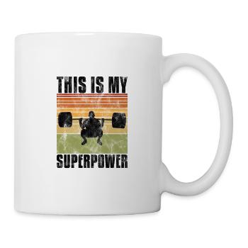 C’est mon super pouvoir Bodybuilding Bodybuilder - Mug blanc - blanc - Droite