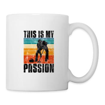 Curling is my Passion Curler Eisstockschießen - Mug - white - Right