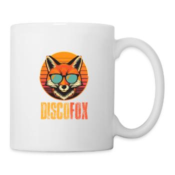 Vintage Fuchs Tanzpaar Discofox Turnier - Tasse - Weiß - Rechts